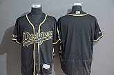 Dodgers Blank Black Gold Flexbase Jersey,baseball caps,new era cap wholesale,wholesale hats